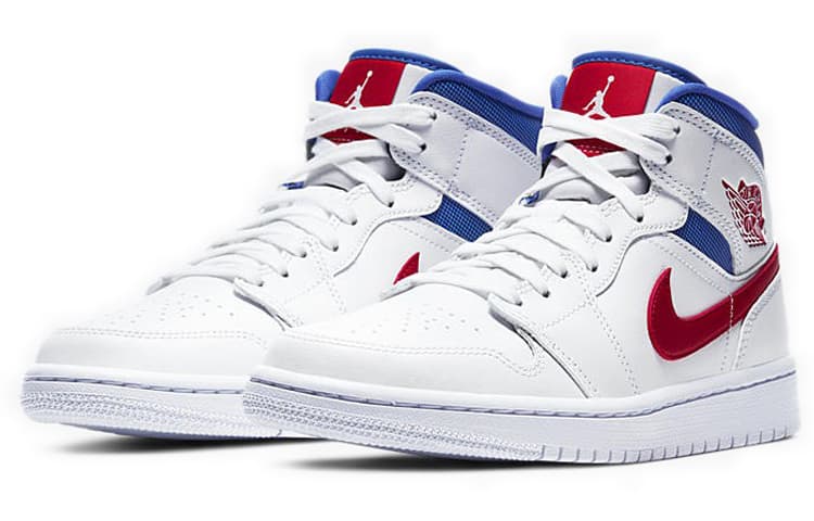 Ретро баскетбольные кроссовки Jordan Air Jordan 1 Mid University Red — фото 3