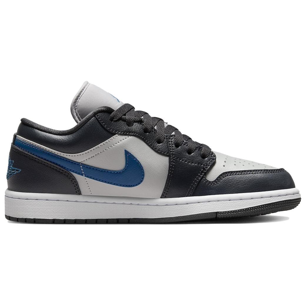 Ретро баскетбольные кроссовки Jordan Retro Low Black Grey Blue - изображение 2