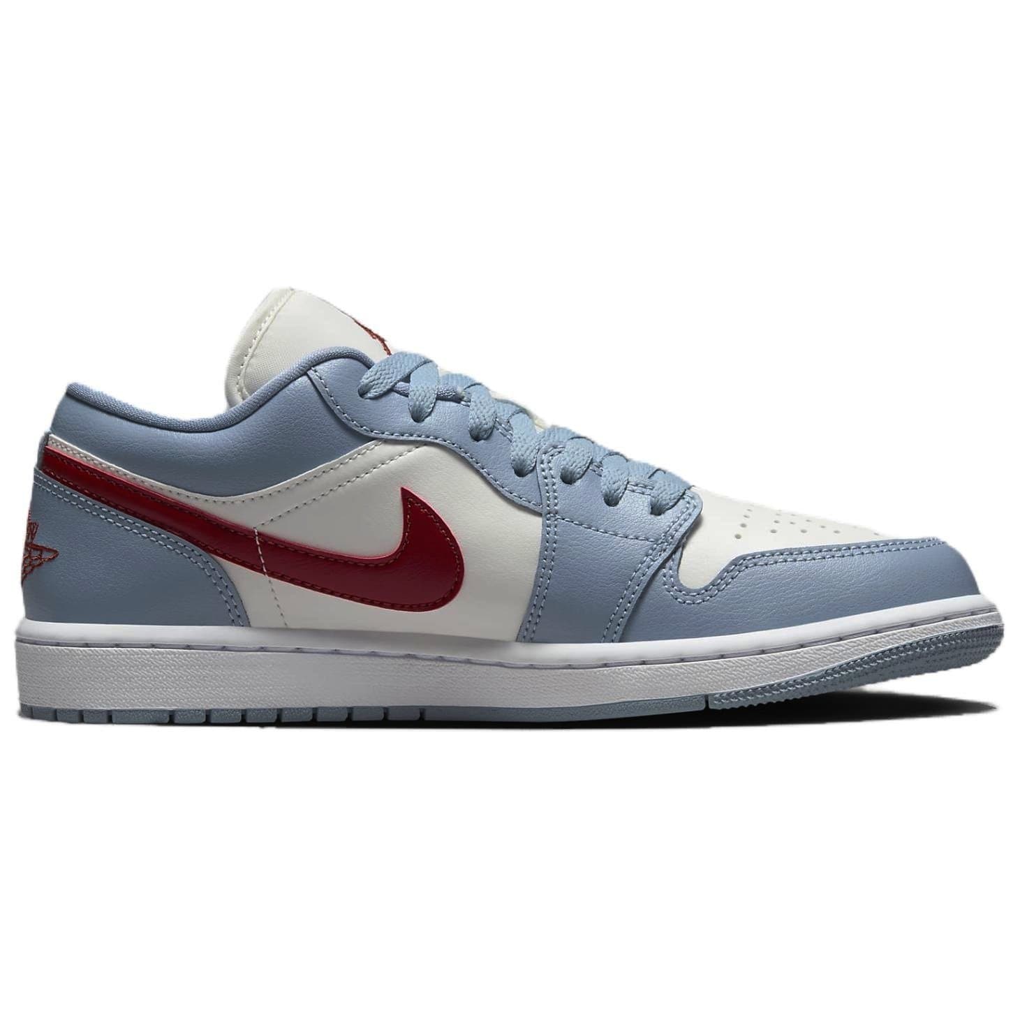Ретро баскетбольные кроссовки Jordan Air Jordan 1 Low Blue Grey Dune Red - изображение 2