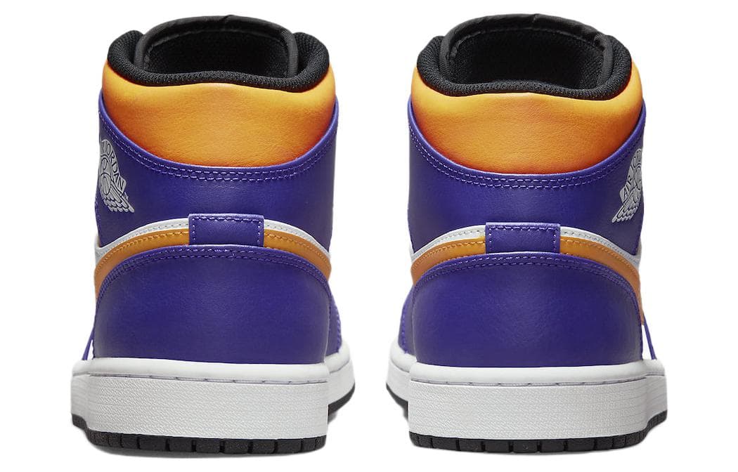 Ретро баскетбольные кроссовки Jordan Air Jordan 1 Mid "Lakers" - изображение 5
