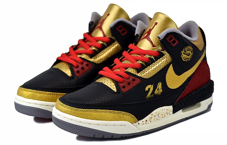 Кроссовки для баскетбола Jordan Air Jordan 3 Retro "Black Gold" - изображение 3