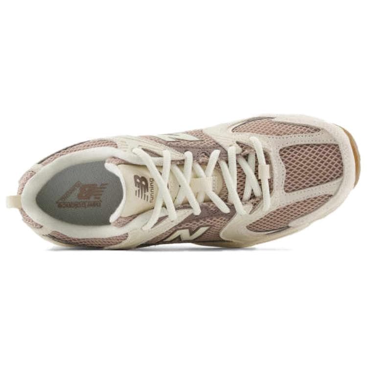 Кроссовки New Balance NB 530 Устойчивые к истиранию Низкие Кроссовки Унисекс Бежевые Коричневые - изображение 3