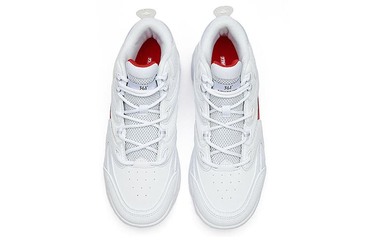 Кроссовки для баскетбола 361° Basketball Shoes Mid White Red - изображение 3