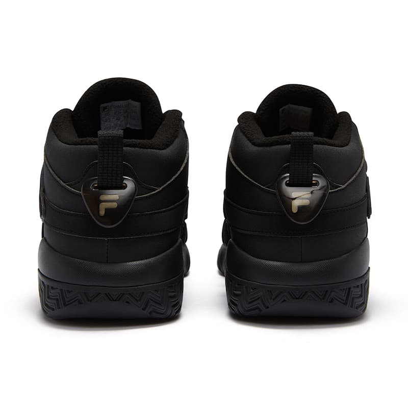 Ретро баскетбольные кроссовки FILA FUSION Buster Пухлые туфли MID Топ Ретро-баскетбольные кроссовки Мужской Черный - изображение 4