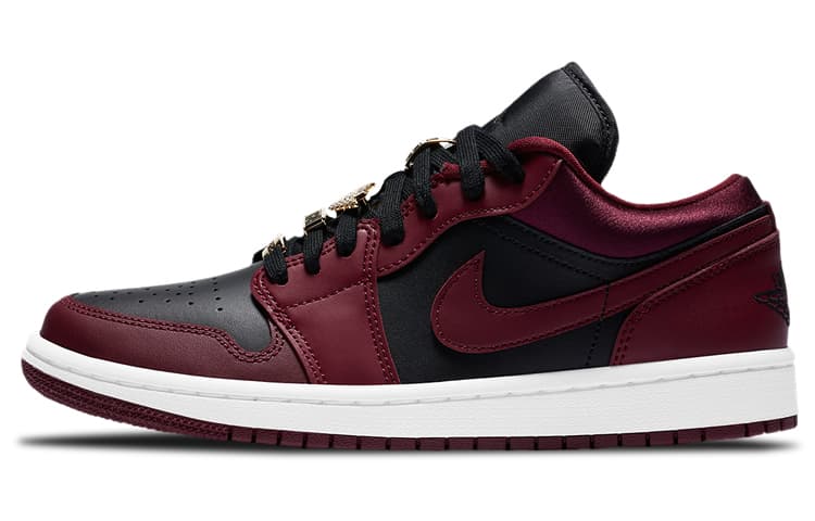 Ретро баскетбольные кроссовки Jordan Air Jordan 1 Low Black Burgundy