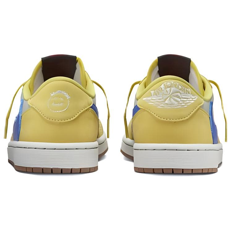 Ретро баскетбольные кроссовки Travis Scott x Air Jordan Retro Low Yellow - изображение 5