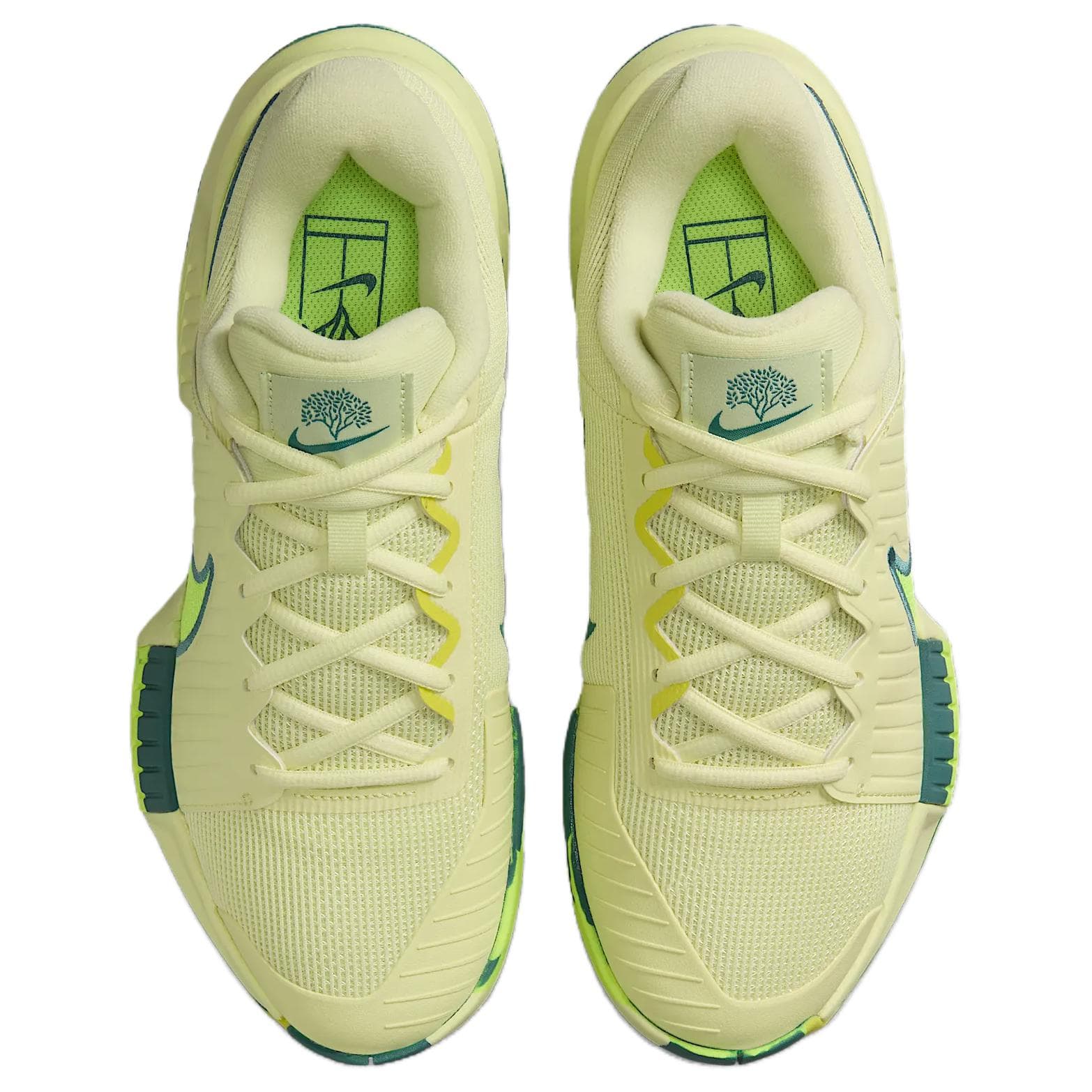 Кроссовки для тенниса Nike GP Challenge Pro Мягкий и Комфортный Амортизация Поддержка Низкий Топ Теннисные Кроссовки Женские Зеленые - изображение 3