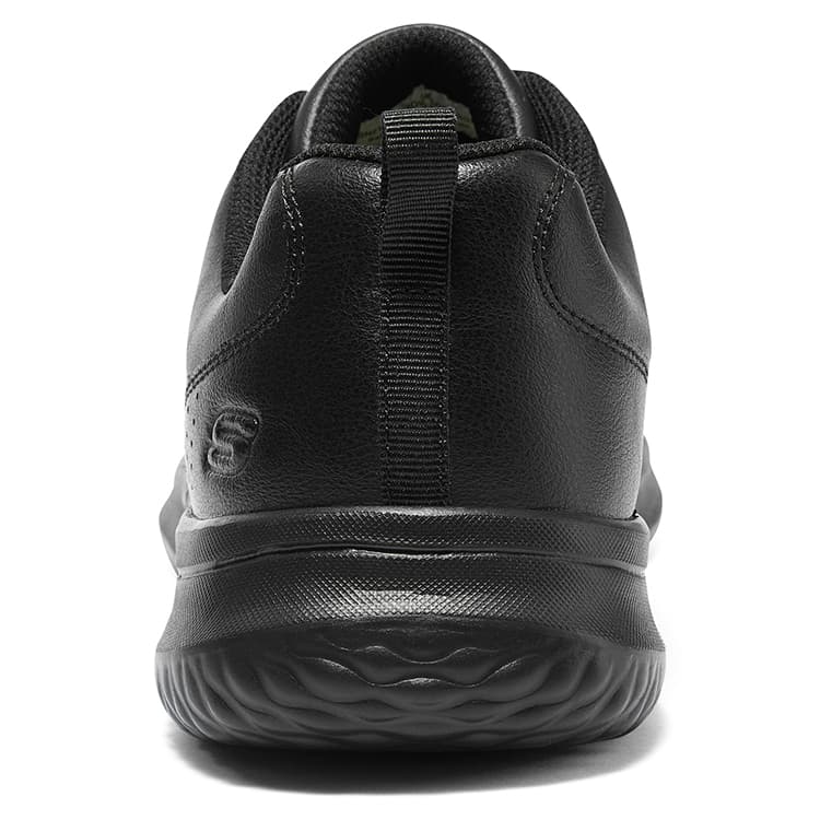 Ботинки Skechers Delson 1,0 Устойчивый к истиранию Низкий топ Повседневная обувь Мужская Чисто черный - изображение 4