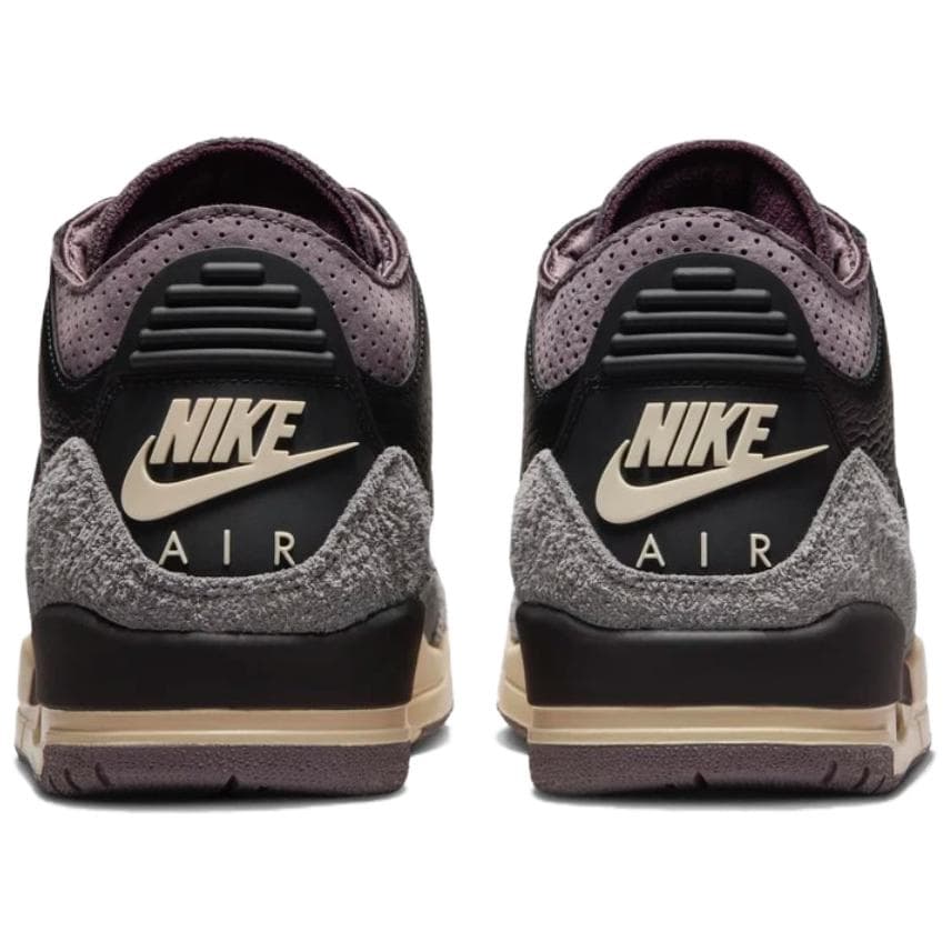 Ретро баскетбольные кроссовки A Ma Maniere x Air Jordan 3 "Black" - изображение 5