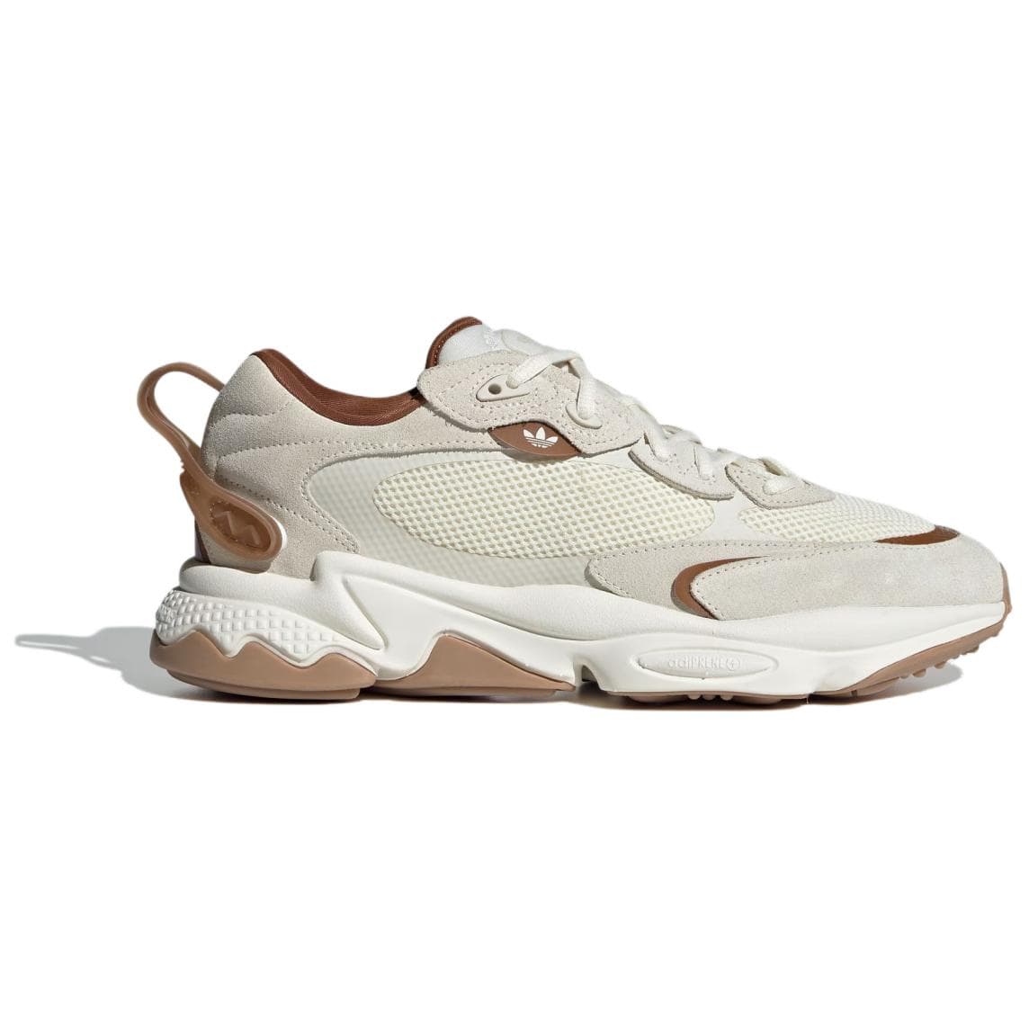 Кроссовки Adidas Originals Ozweego противоскользящие устойчивые к истиранию низкие кеды унисекс бежевый белый коричневый - изображение 2