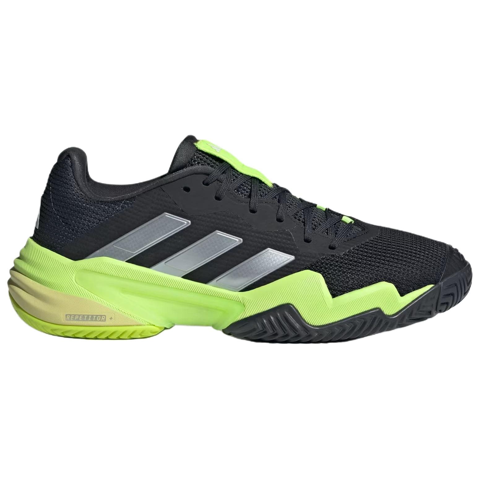 Кроссовки для тенниса Adidas Barricade 13 Низкие Кроссовки для Тениса Мужские Черные Зеленые - изображение 2