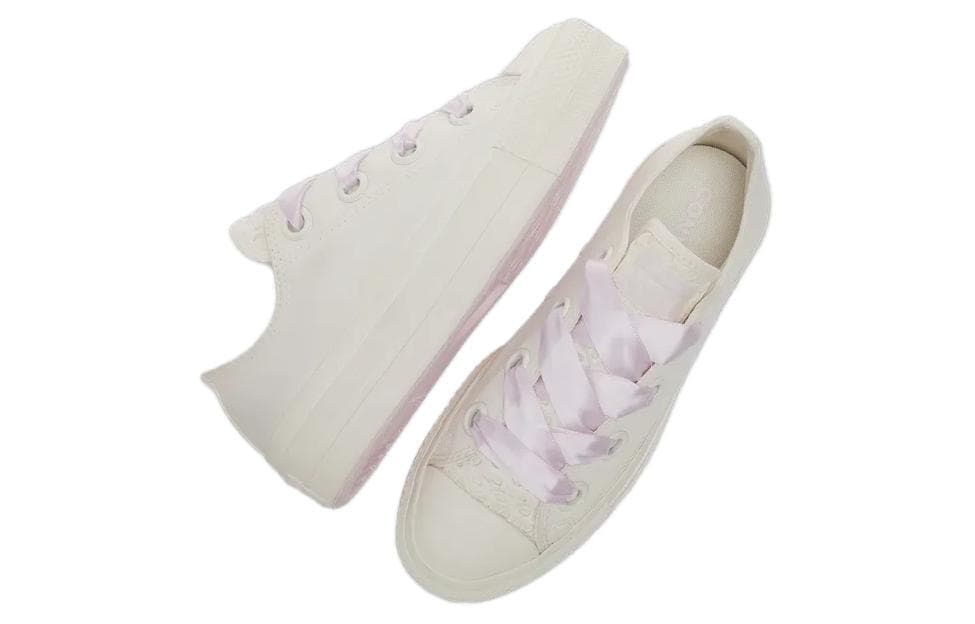 Кеды Converse All Star Lift Универсальный износостойкий дышащий Лоу-топы Кеды Женский Белый - изображение 4