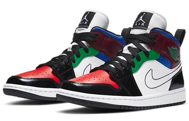 Ретро баскетбольные кроссовки Jordan Air Jordan 1 Mid SE "Multicolor" - изображение 3