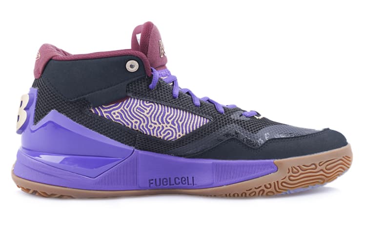 Ретро баскетбольные кроссовки New Balance Kawhi 1 Mid Black Purple - изображение 2