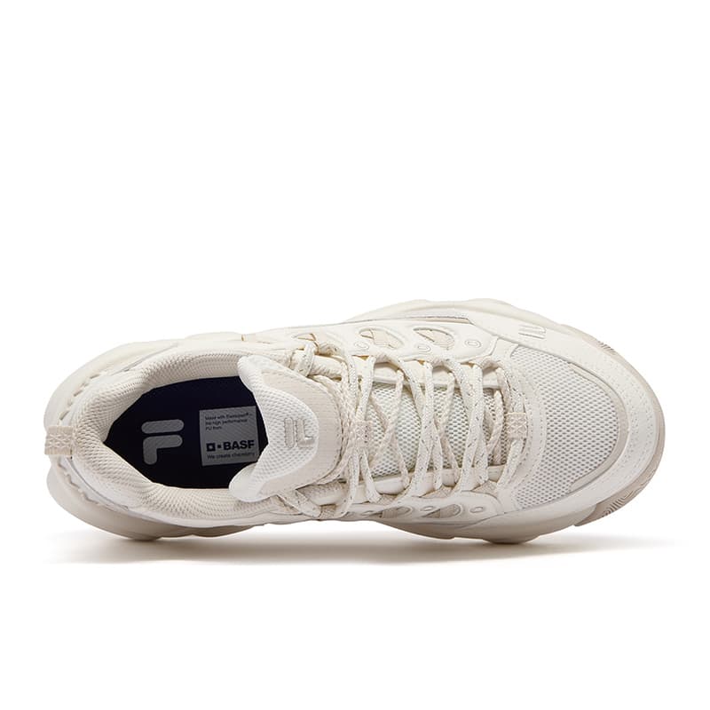Ретро баскетбольные кроссовки FILA FUSION WATERBEAR Bear Paw Shoes Модные Низкие Винтажные Баскетбольные Кроссовки Женские Молочно-белые - изображение 3