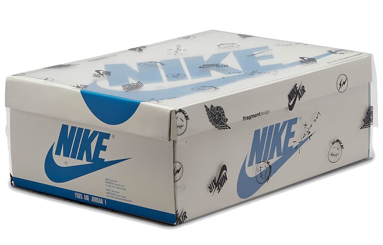 Ретро баскетбольные кроссовки Travis Scott x Fragment Design x Air Jordan 1 Low OG SP White Blue Black - изображение 7