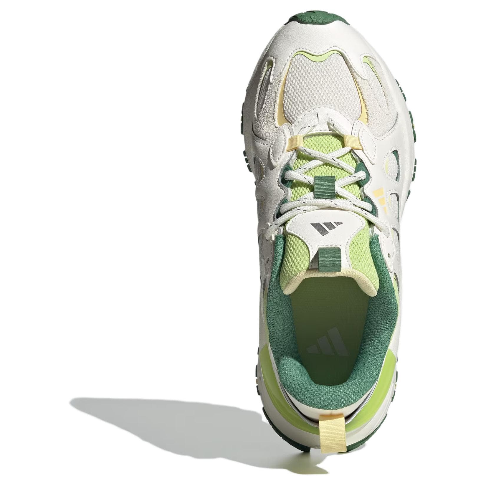 Кроссовки Adidas Амортизация Износостойкие Низкие Кроссовки с Низким Верхом Женские Белые Зеленые - изображение 3