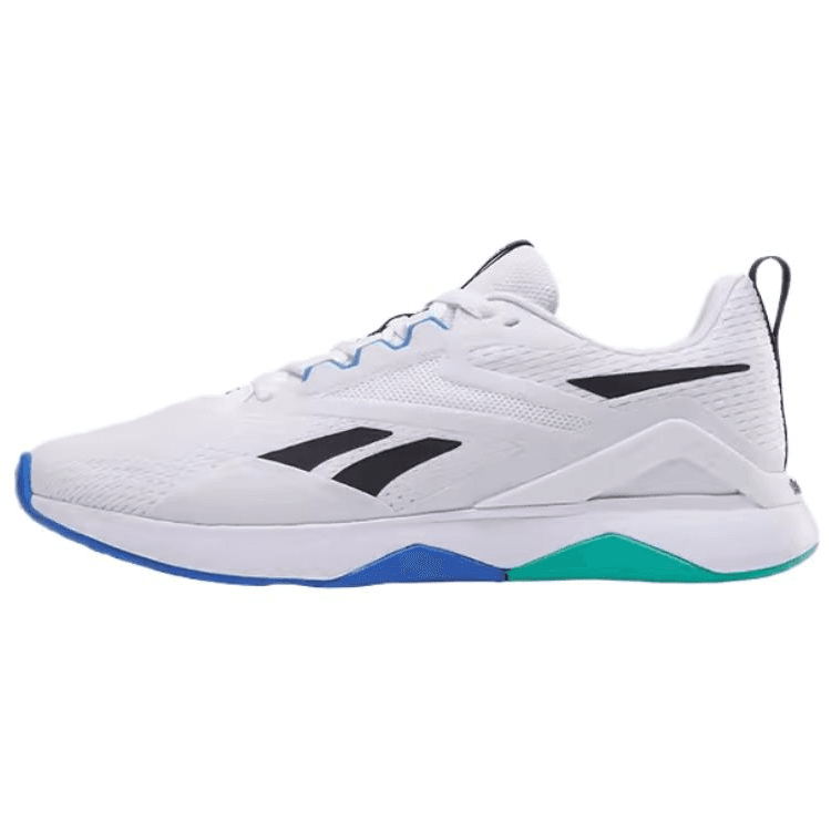 Кроссовки для спортзала REEBOK NANOFLEX TR 2 Low Топ Тренировочные Кроссовки Мужские Белый Черный Синий - изображение 1
