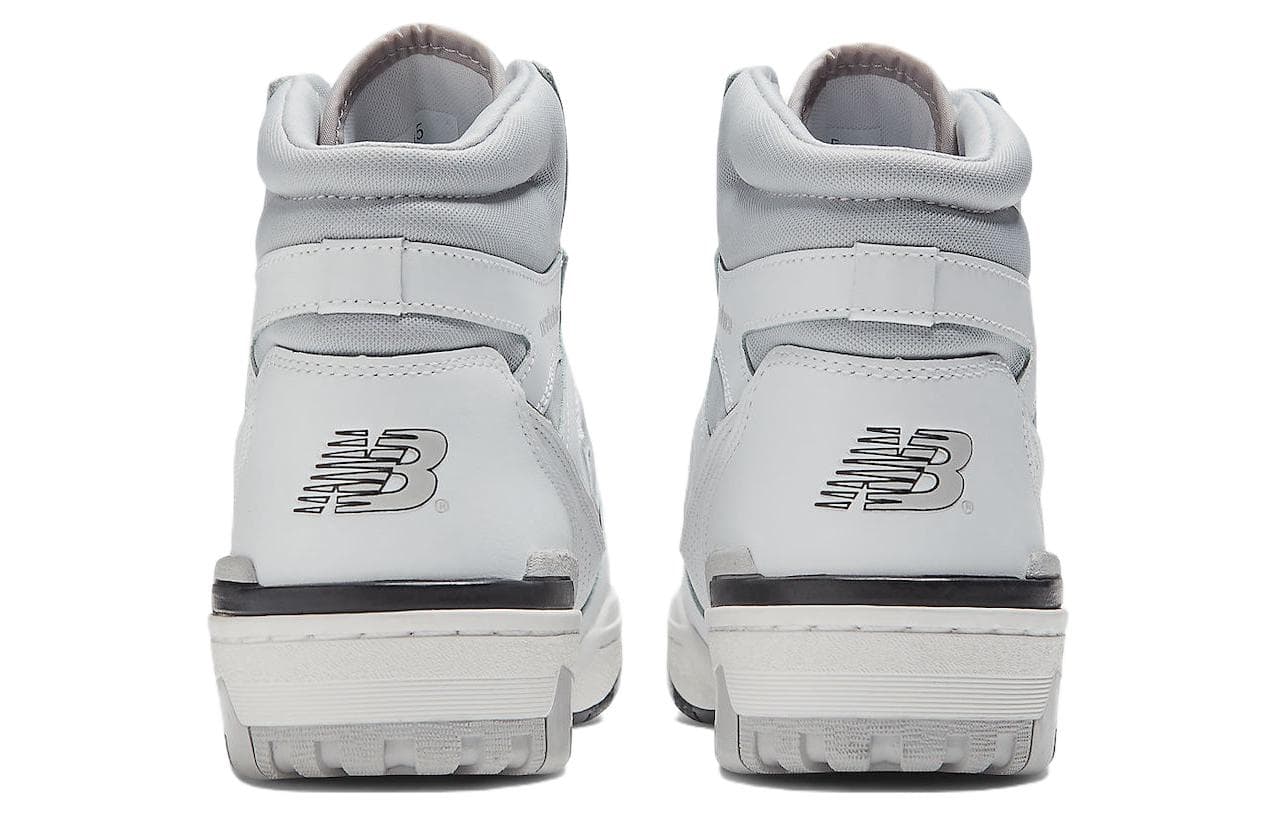 Ретро баскетбольные кроссовки New Balance 650 White Grey - изображение 5