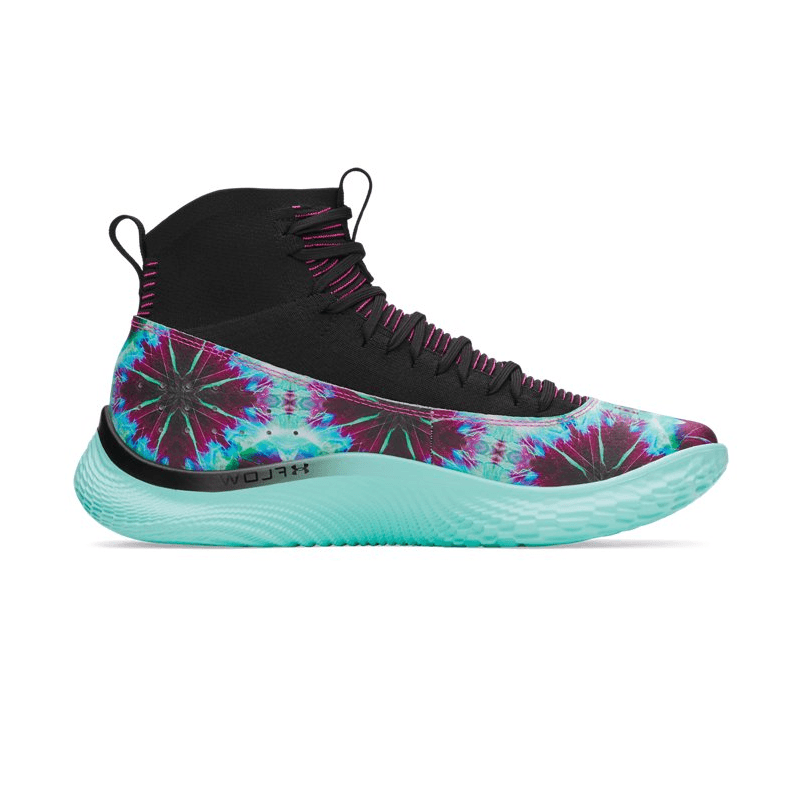 Кроссовки для баскетбола Under Armour Curry 4 Амортизация MID Баскетбольные кроссовки Унисекс Синий Фиолетовый - изображение 2