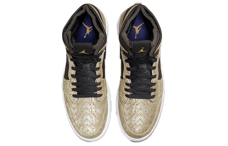 Ретро баскетбольные кроссовки Jordan Air Jordan 1 High Zoom Air CMFT "Gold Laser" - изображение 4