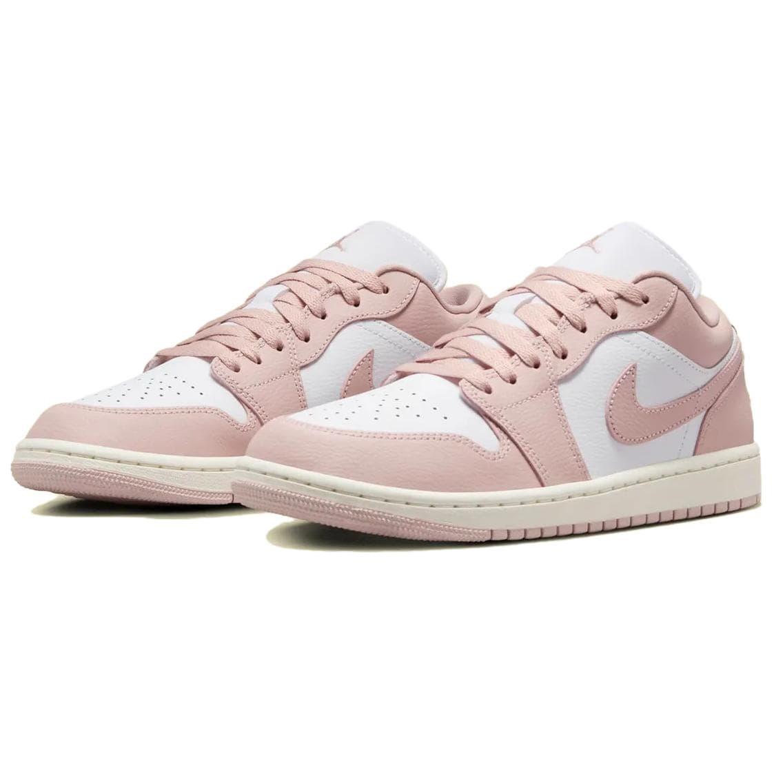 Ретро баскетбольные кроссовки Jordan Air Jordan 1 Low Pink White - изображение 3