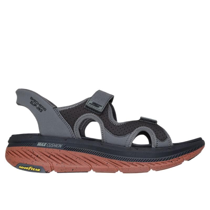 Сандалии с ремешком Skechers Max Cushioning Premier 2,0 Пляжные сандалии Мужские Серые - изображение 2