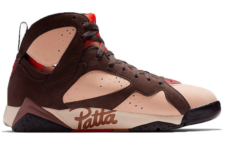 Ретро баскетбольные кроссовки Patta x Air Jordan 7 OG SP - изображение 2