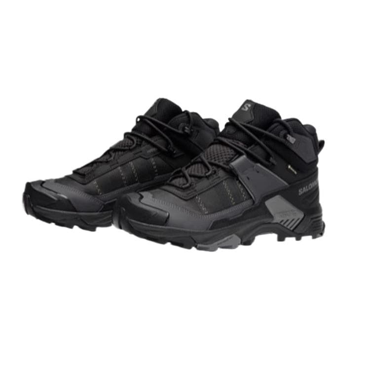 Кроссовки Salomon X ULTRA 5 MID Gtx Устойчивый к истиранию Водонепроницаемый и Дышащий Высокий Походный Мужской Черный - изображение 2