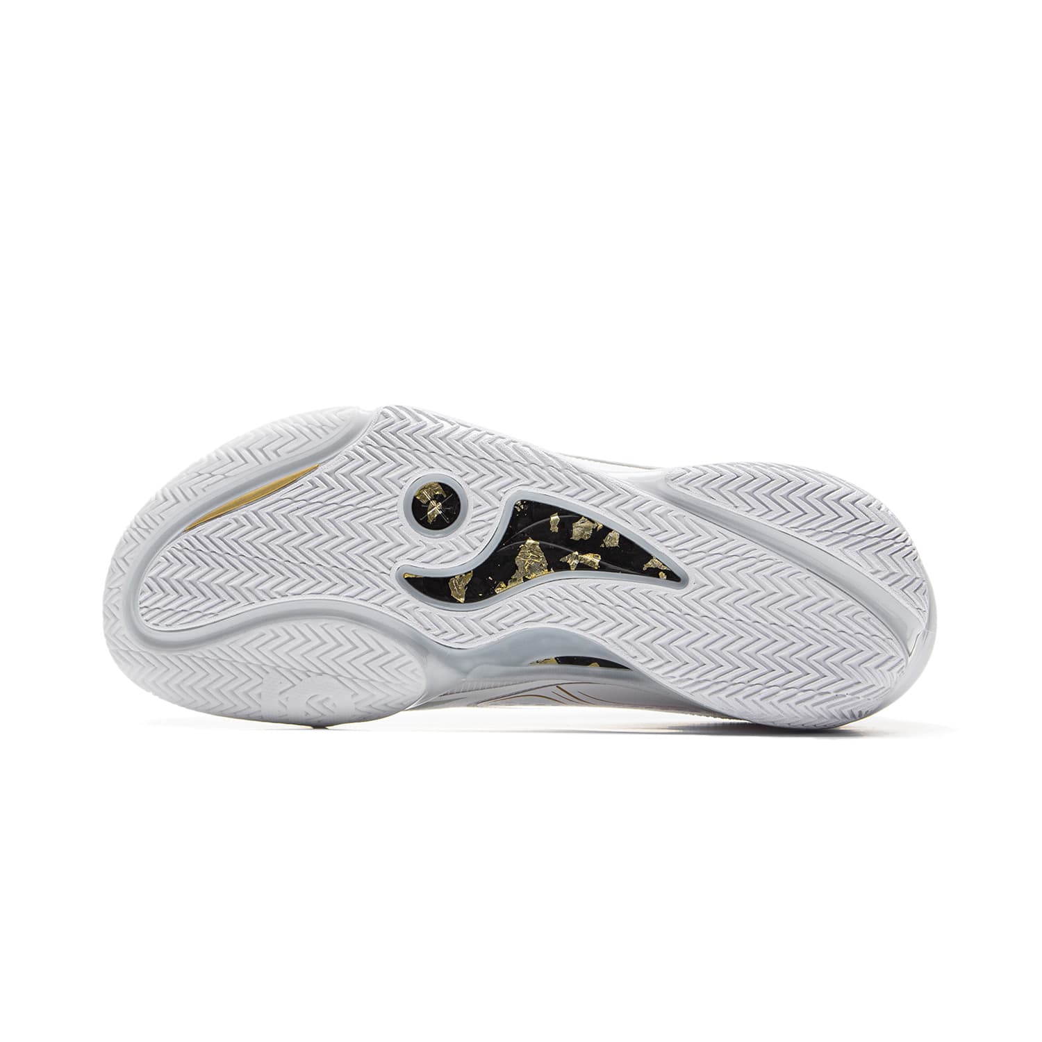 Кроссовки для баскетбола Li-Ning Wade 808 5 ULTRA Champion Path с технологией Ultra Bounse, карбоновая плита, стабильность и легкость, низкие баскетбольные кроссовки, мужские, белое золото - изображение 7