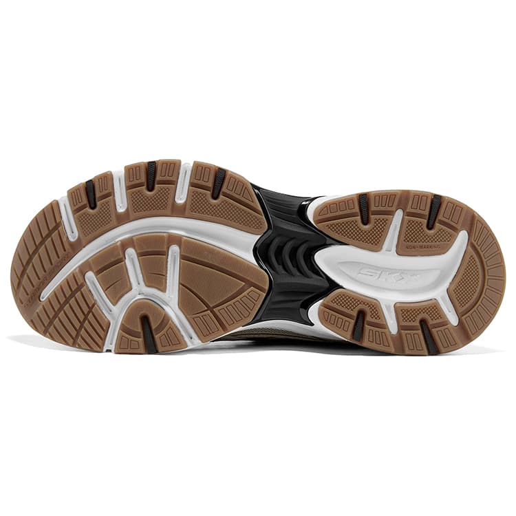 Кроссовки Skechers Серебряный Панель Легкий Low Топ Массивные кроссовки Men's Natural - изображение 5