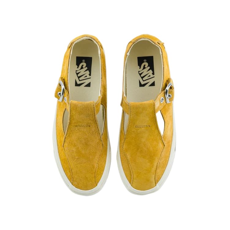 VANS LX MARY JANE 93 Тонкие и Без Форма Туфли Мэри Джейн Средний Каблук 3,5 см Унисекс Золото - изображение 4