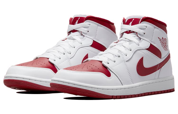 Ретро баскетбольные кроссовки Jordan Air Jordan 1 Mid "Reverse Chicago" — фото 3