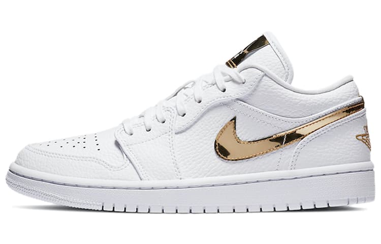 Ретро баскетбольные кроссовки Jordan Air Jordan 1 Low White Gold