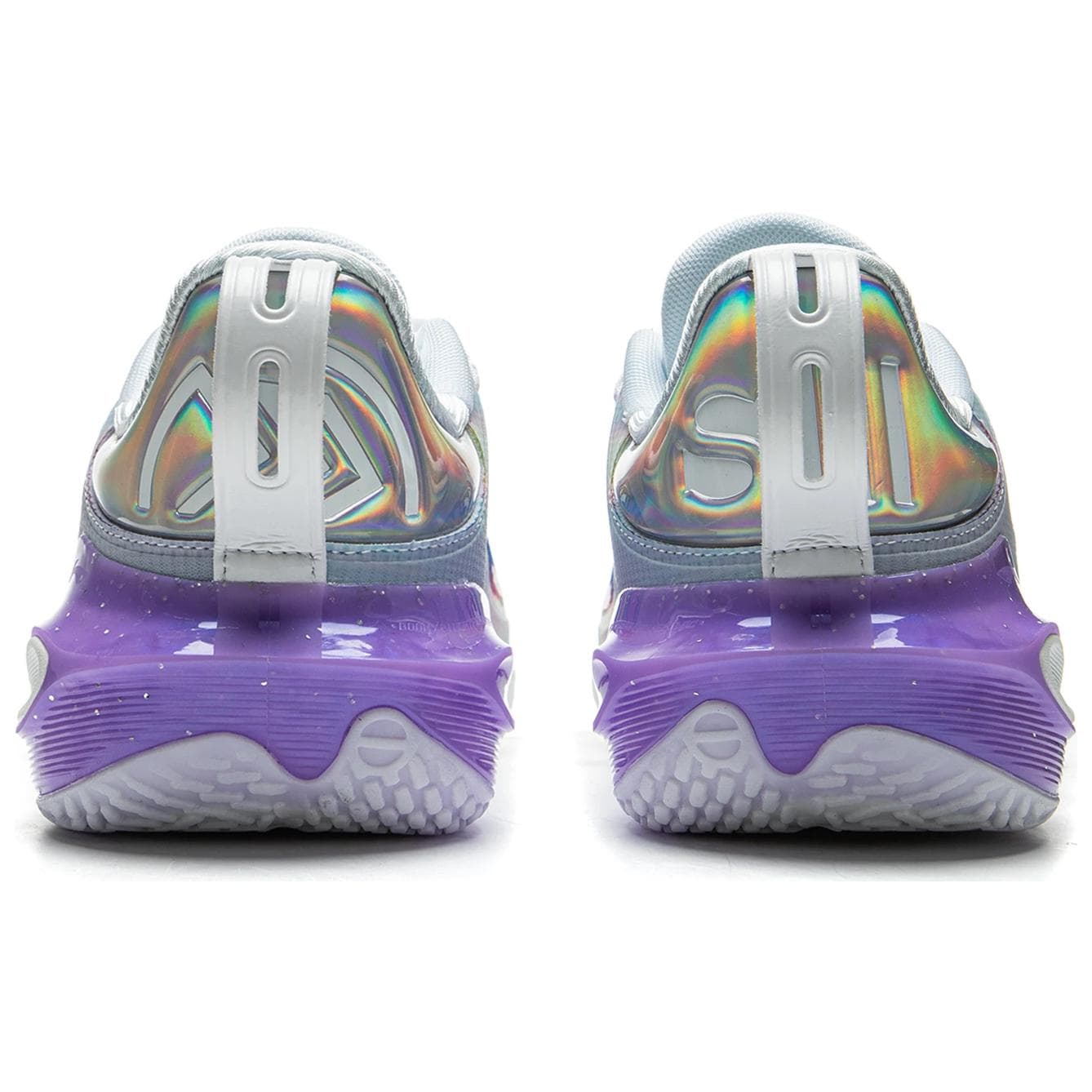 Кроссовки для баскетбола Li-Ning LINING Cloud Flash 11 Двойная Bounse задняя часть, полная стопа Bounse, быстрый прорыв, амортизация и ускорение, сцепление и стабильность, гибкость и маневренность, легкий, низкий верх, баскетбольные кроссовки, мужские, синий/фиолетовый - изображение 5