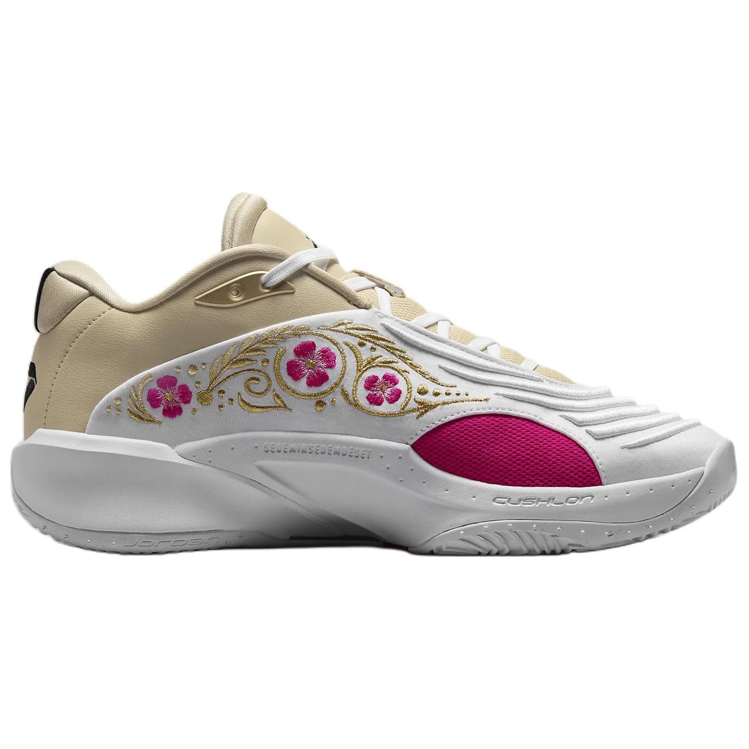 Кроссовки для баскетбола Jordan Luka 3 Low Баскетбольные кроссовки Унисекс Белый Золото - изображение 2