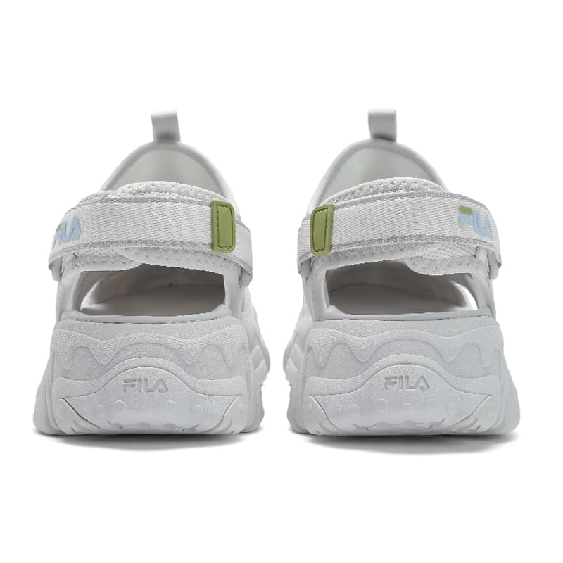 Сандалии с ремешком FILA FLUID 5 SANDAL Кошачья лапа Каньонинг (сплав по горной реке) Девичий Пляжные сандалии Женские Белый Серый - изображение 5