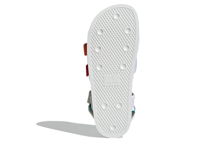 Сандалии с ремешком adidas Adilette White Orange - изображение 6