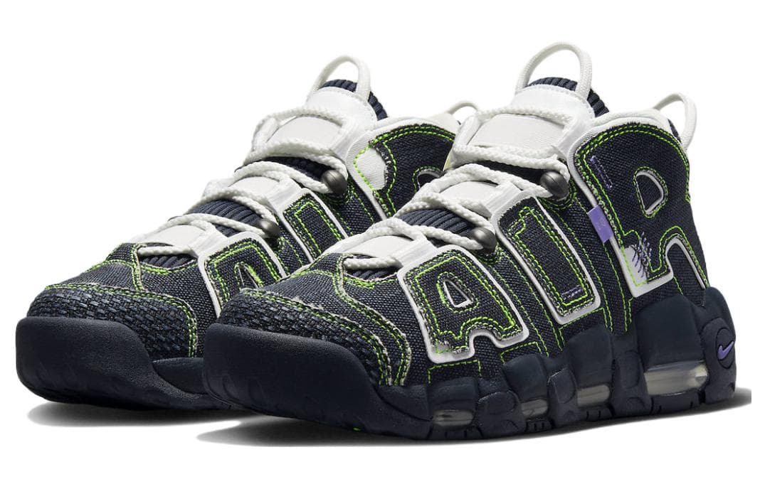 Кроссовки для баскетбола Serena Williams Design Crew x Nike Air More Uptempo Black - изображение 3
