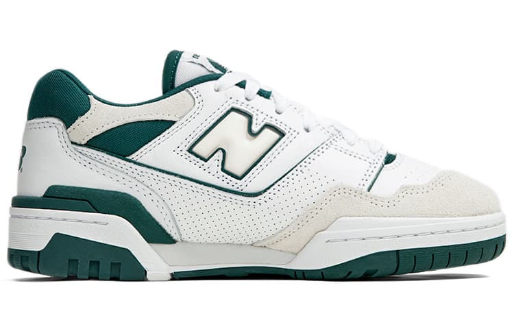 Ретро баскетбольные кроссовки New Balance 550 White Green - изображение 2