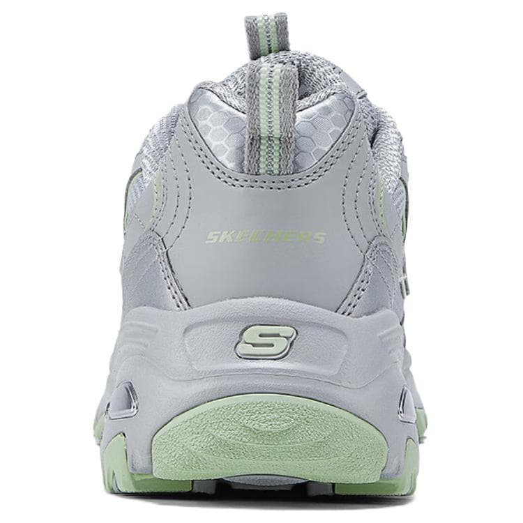 Кроссовки Skechers Низкие кеды с толстой подошвой Женские Серый Зеленый - изображение 4
