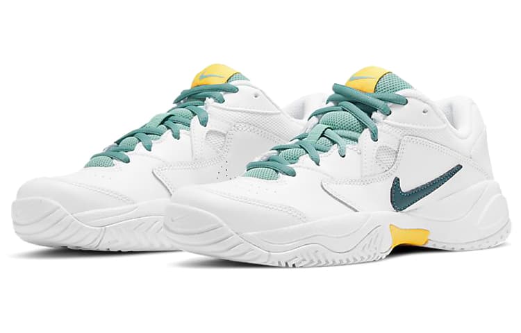 Кроссовки для тенниса Nike Court Lite 2 White Green Yellow Women's - изображение 3