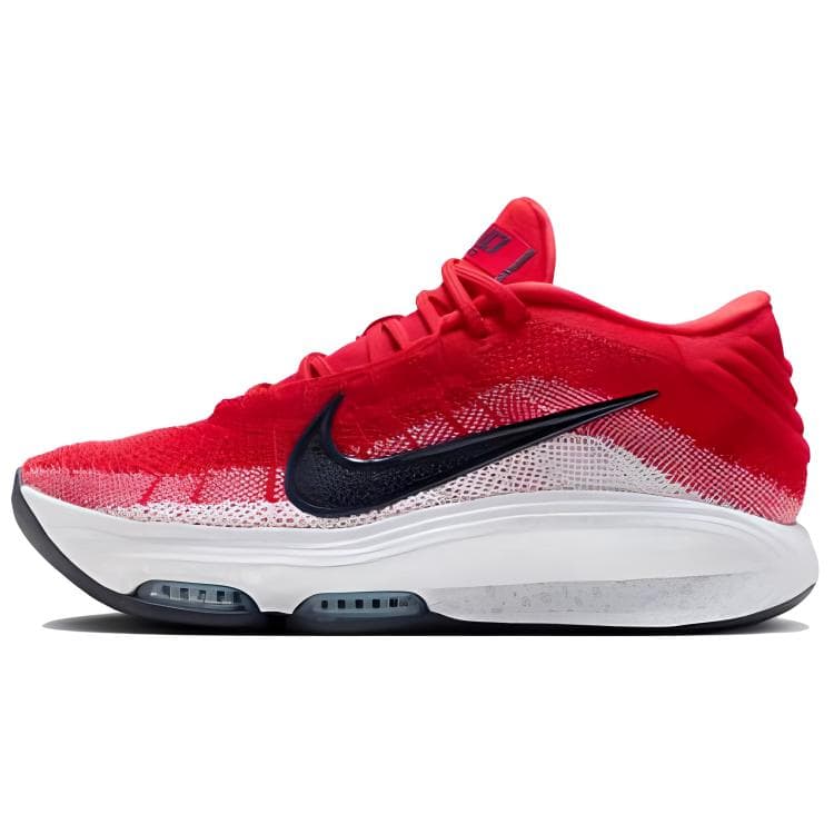 Кроссовки для баскетбола Nike GT Hustle 3 Удобный MID Баскетбольные кроссовки Мужские Красные - изображение 1