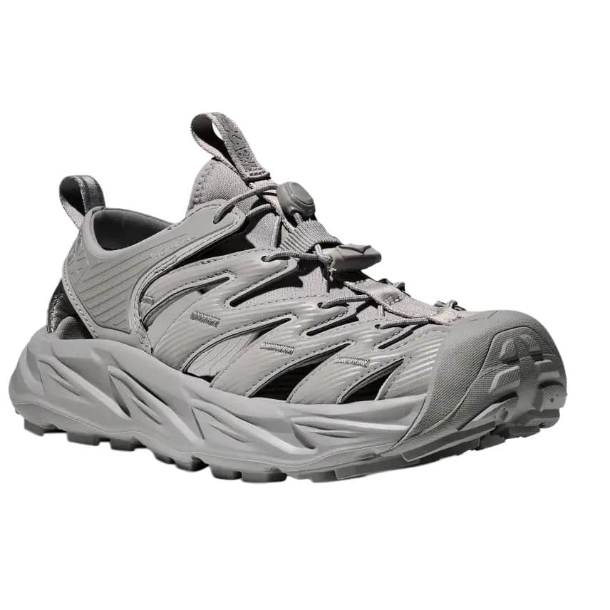 Сандалии HOKA ONE ONE Hopara Резина Противоскользящая Дышащая Амортизация Поддержка Водная Обувь для спорта Унисекс Серый - изображение 3