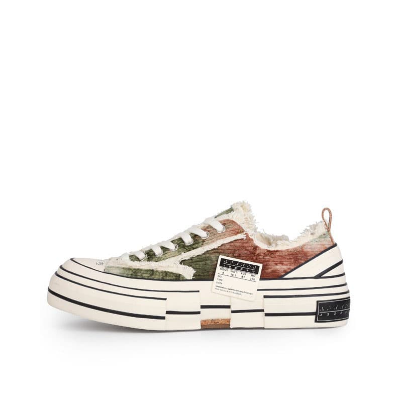 Кроссовки xVESSEL G.O.P Lows Corduroy Brown Tie-dye - изображение 1
