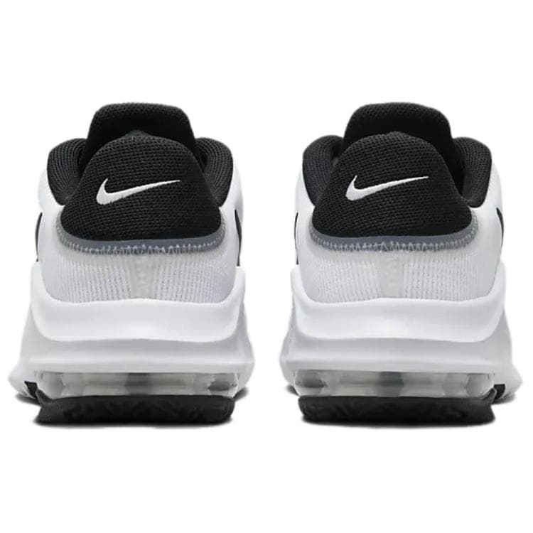 Кроссовки для баскетбола Nike Air MAX IMPACT 4 Удобные Износостойкие Низкие Баскетбольные Кроссовки Мужские Белый Черный - изображение 5
