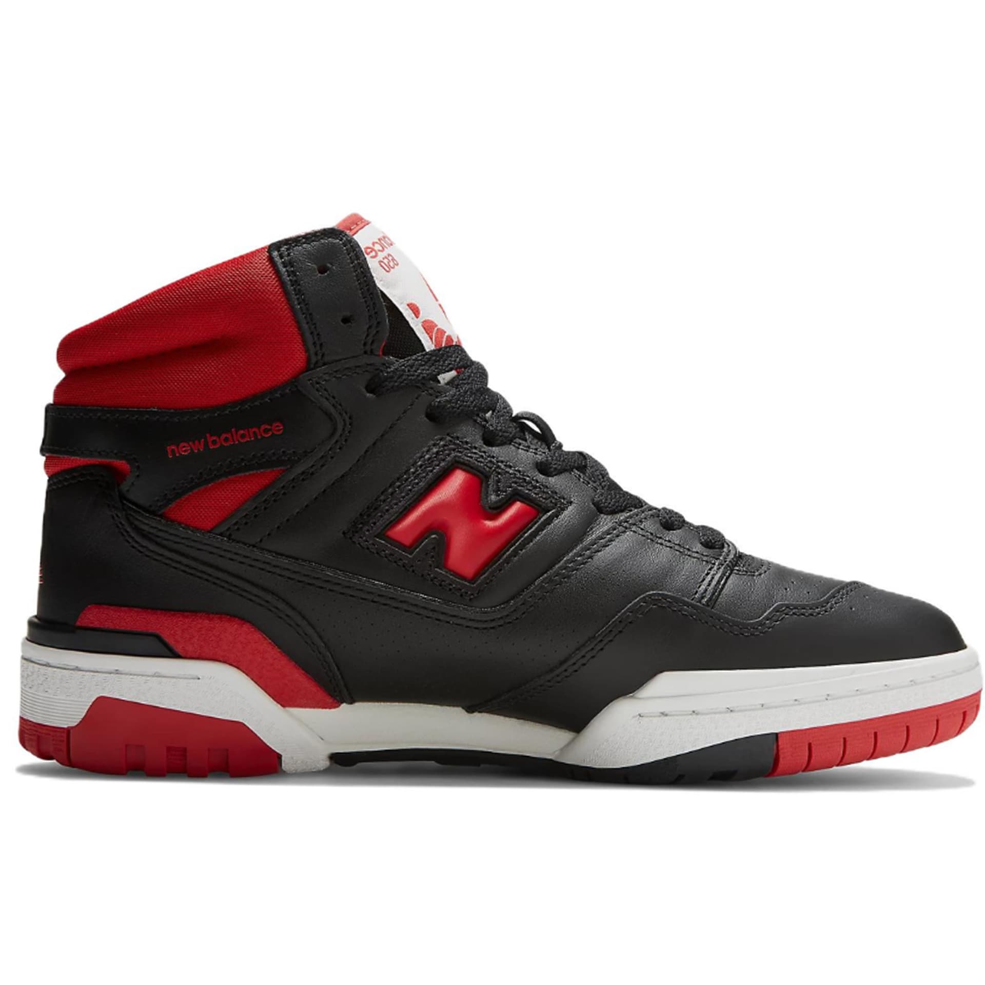 Ретро баскетбольные кроссовки New Balance 650 Black Red - изображение 2