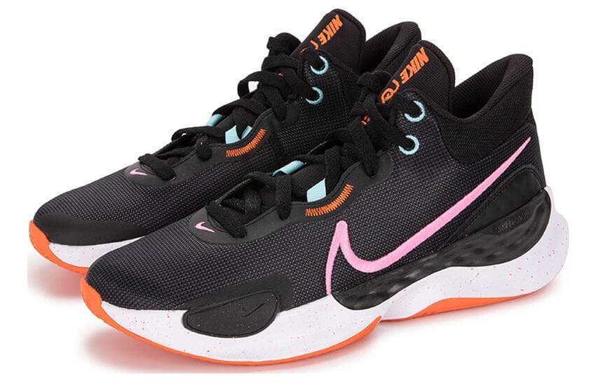 Кроссовки для баскетбола Nike Renew Elevate 3 Black Pink Orange - изображение 2