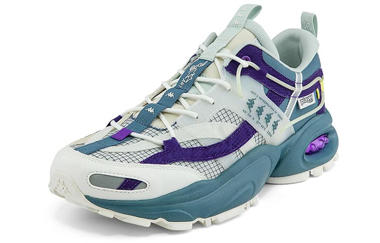 Кроссовки Kappa Retro Low Blue Purple White - изображение 2