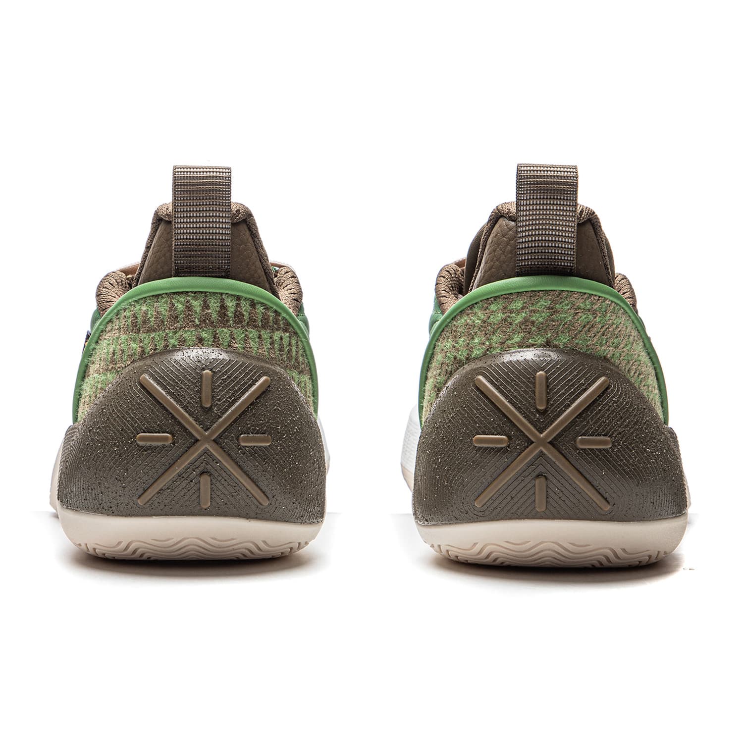 Кроссовки для баскетбола Li NING All City 12 Encore Низкие Баскетбольные Кроссовки Мужские Камень Мох Зеленый - изображение 6